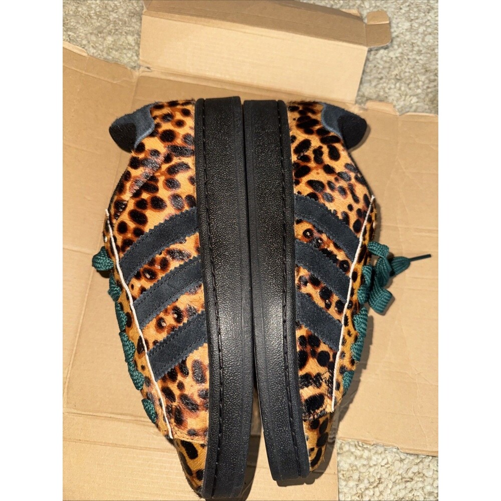 adidas Campus 00s W Cheetah Pack Womens Sz 7 Core Brown Black JH9768 Green Lace - Picture 4 of 9